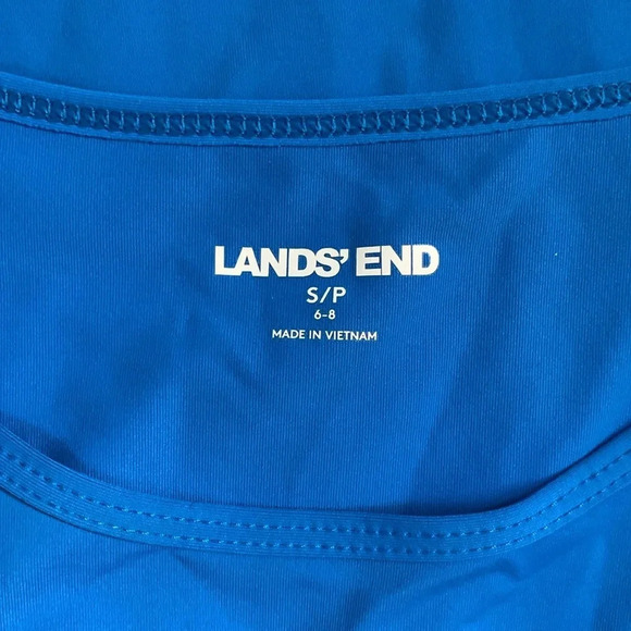 Lands End Women's UPF 50 Sun Protection Swim Tee Rash Guard Long Sleeve SP - Picture 3 of 4